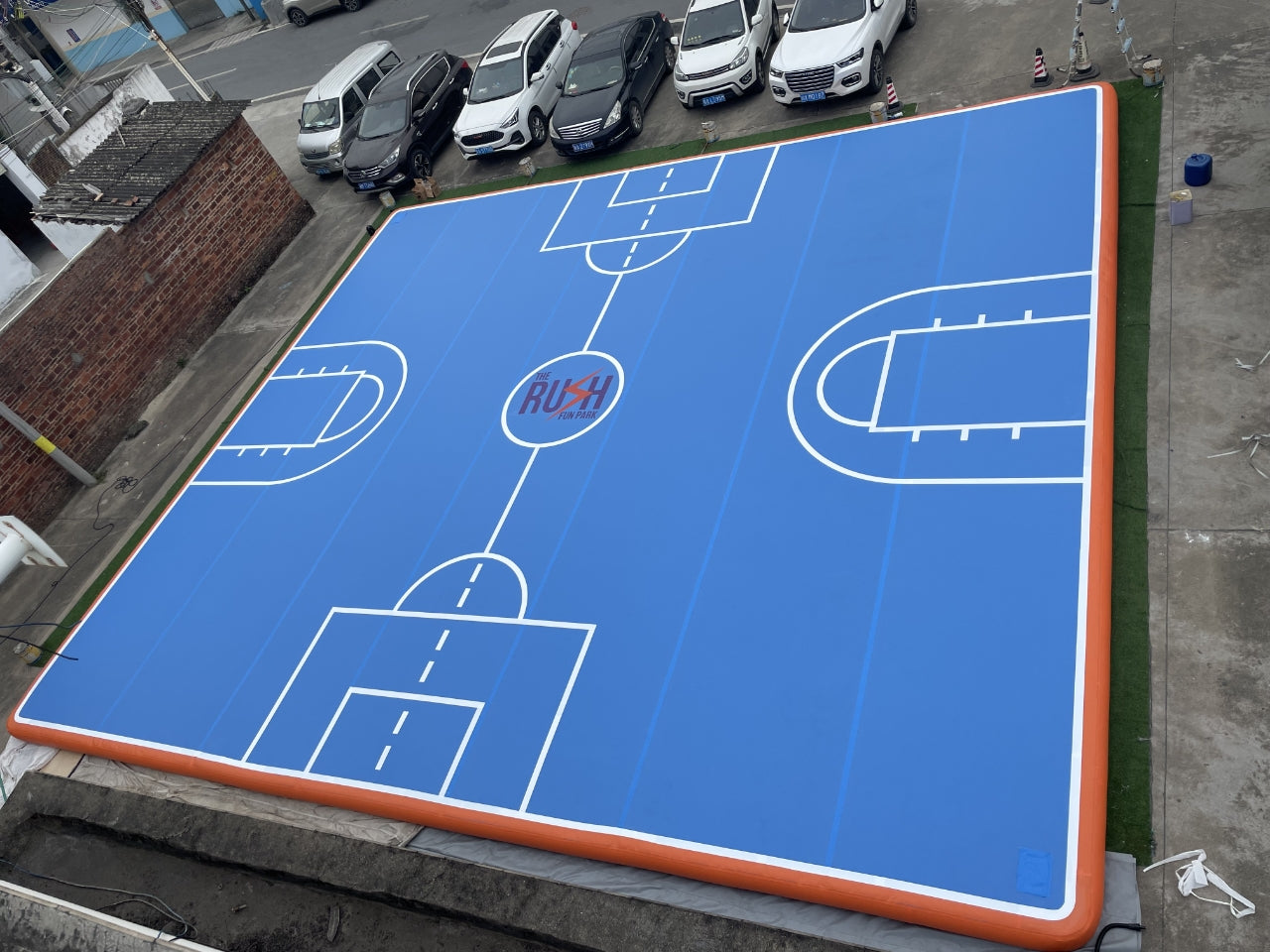 Giant Inflatable Football & Basketball Court for Events
