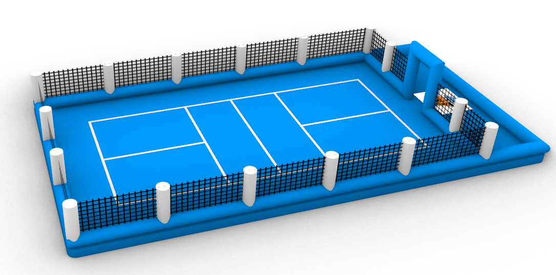 Schwimmender aufblasbarer Pickleball-Tennisplatz – Sonderanfertigung