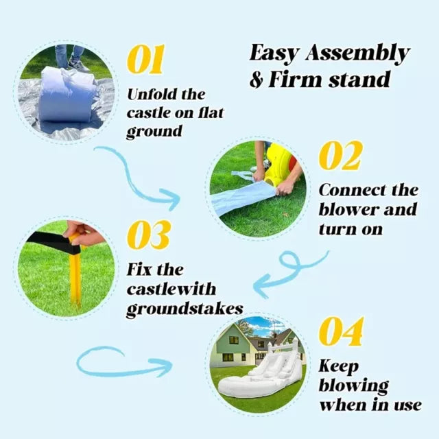 Premium Inflatable Water Slide Pool for Kids Outdoor Fun