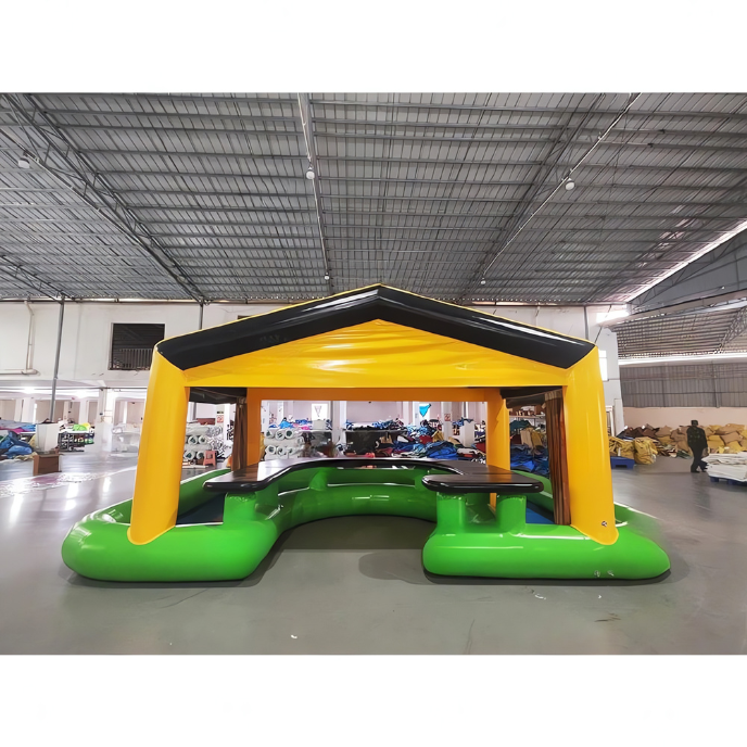 Inflatable Pool Bar with Seats and Blower