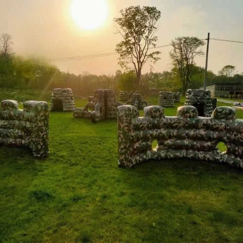 Inflatable Airsoft Bunker Set Paintball Nerf Shooting Games