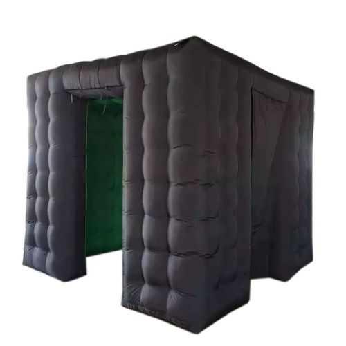 Black Inflatable Photo Booth Enclosure Rental