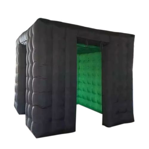 Black Inflatable Photo Booth Enclosure Rental