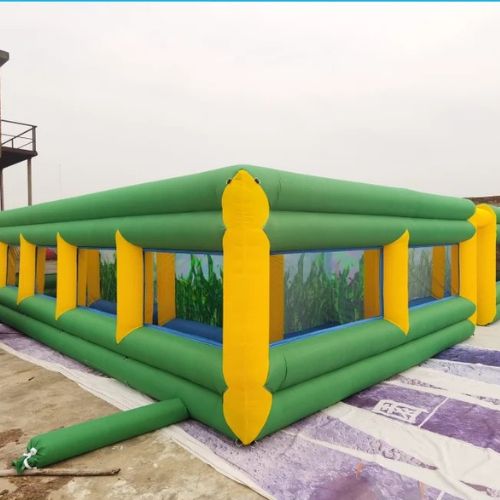 Inflatable Corn Maze Obstacle Course Fun
