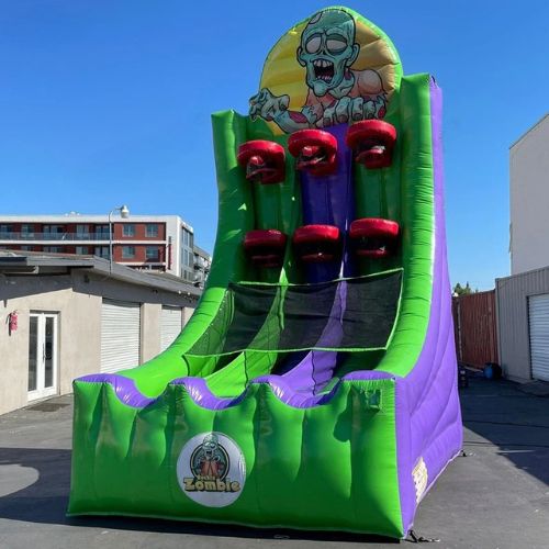 Zombie Basketball Challenge Inflatable Game Hoop