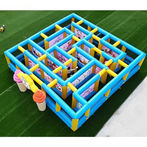 Inflatable Ice Cream Maze Game Outdoor Fun