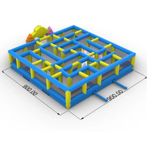 Inflatable Ice Cream Maze Game Outdoor Fun
