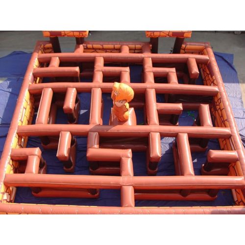 Giant Inflatable Jungle Maze Obstacle Course