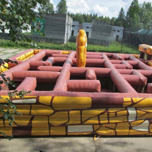 Giant Inflatable Jungle Maze Obstacle Course