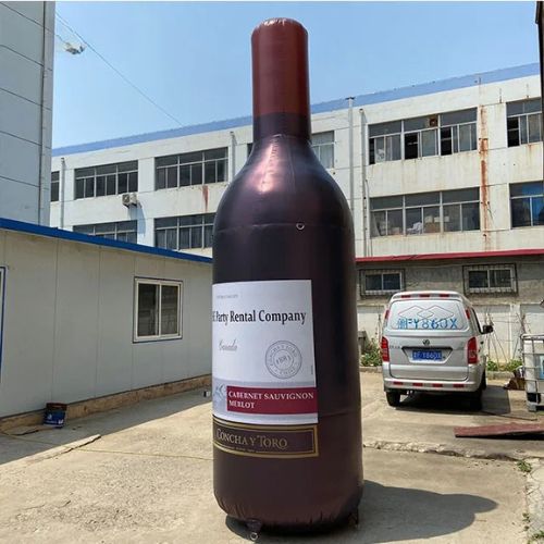 Giant Inflatable Champagne Bottle Advertiser