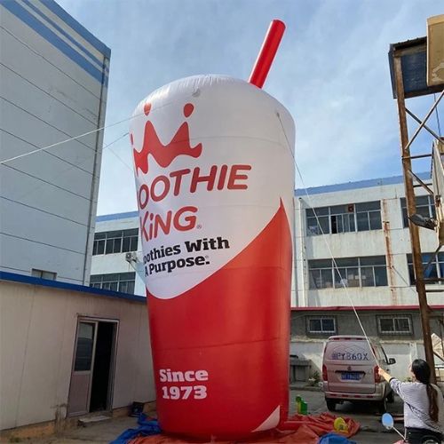 Giant Inflatable Juice and Coffee Cups