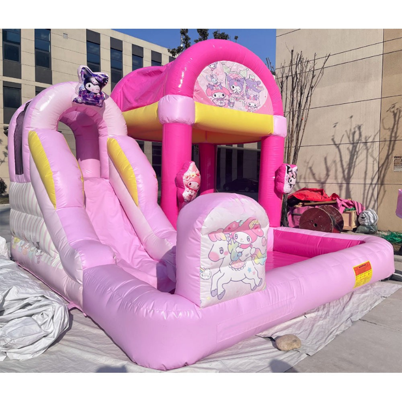 Kids Inflatable Water Slide with Pool