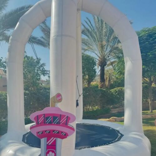 Indoor Outdoor Inflatable Bungee Jump Trampoline