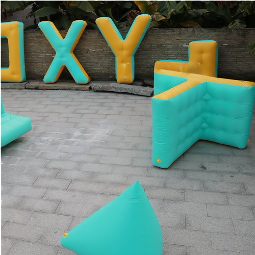 Aufblasbare Bunker für Schießspielhindernisse