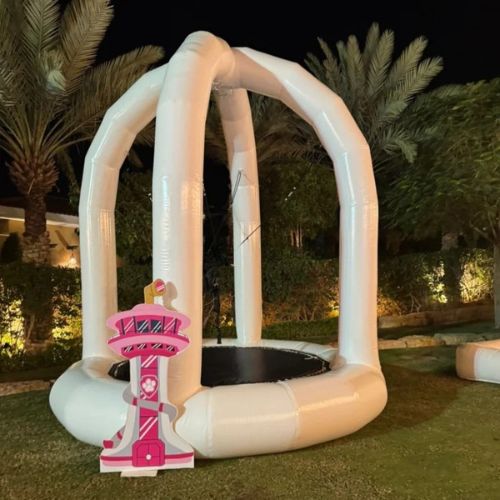 Indoor Outdoor Inflatable Bungee Jump Trampoline