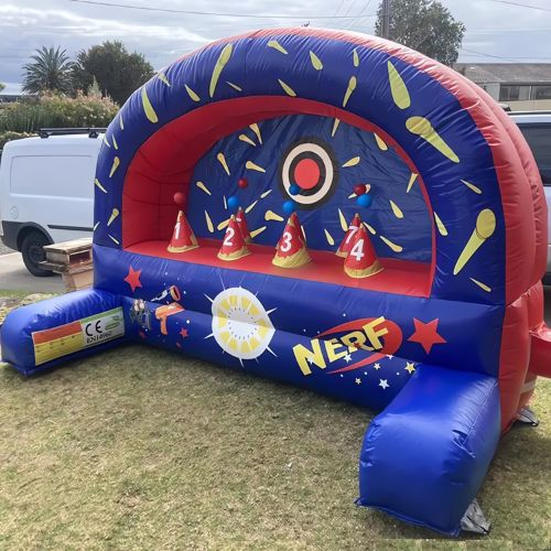 Inflatable Nerf Wall Shooting Game Fun