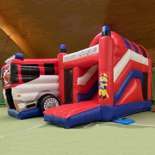 Fire Station Theme Inflatable Bounce House