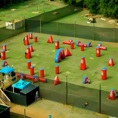 Inflatable Paintball and Nerf Bunkers for Games