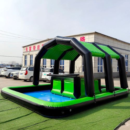 Green Inflatable Pool Bar Tent