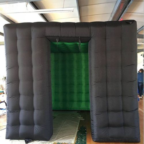 Black Inflatable Photo Booth Enclosure Rental