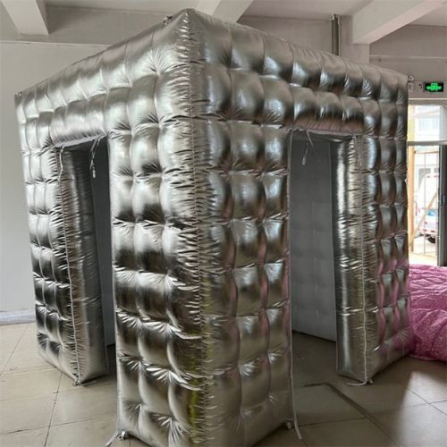 Silver Inflatable Photo Booth Tent Events