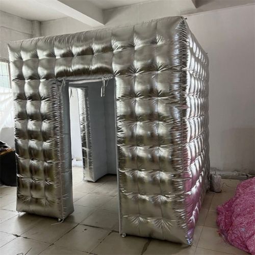 Silver Inflatable Photo Booth Tent Events