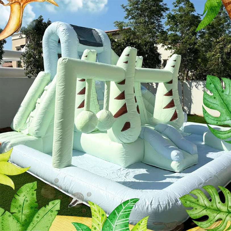 Piscine gonflable extérieure avec toboggan aquatique