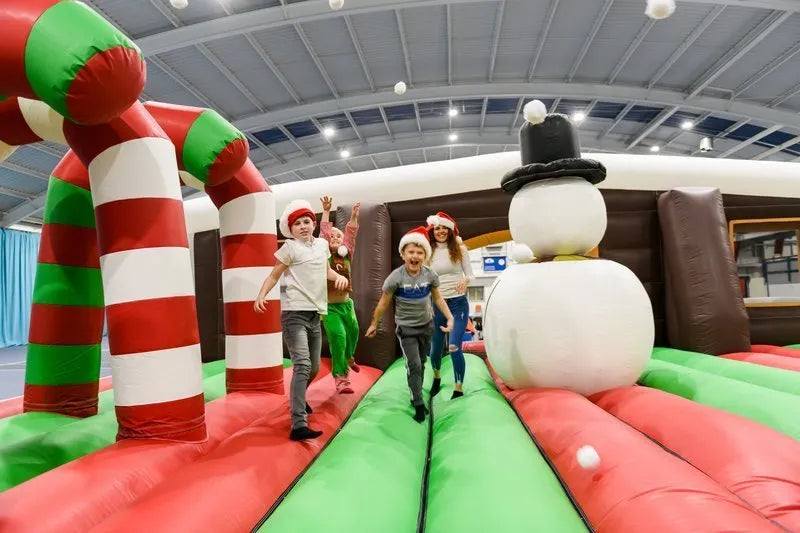 Snowman Inflatable Jumping Castle for All