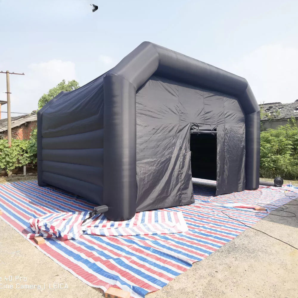 Aufblasbares Nachtclubzelt Tragbares aufblasbares VIP-Partywürfelzelt Schwarzes Zelt