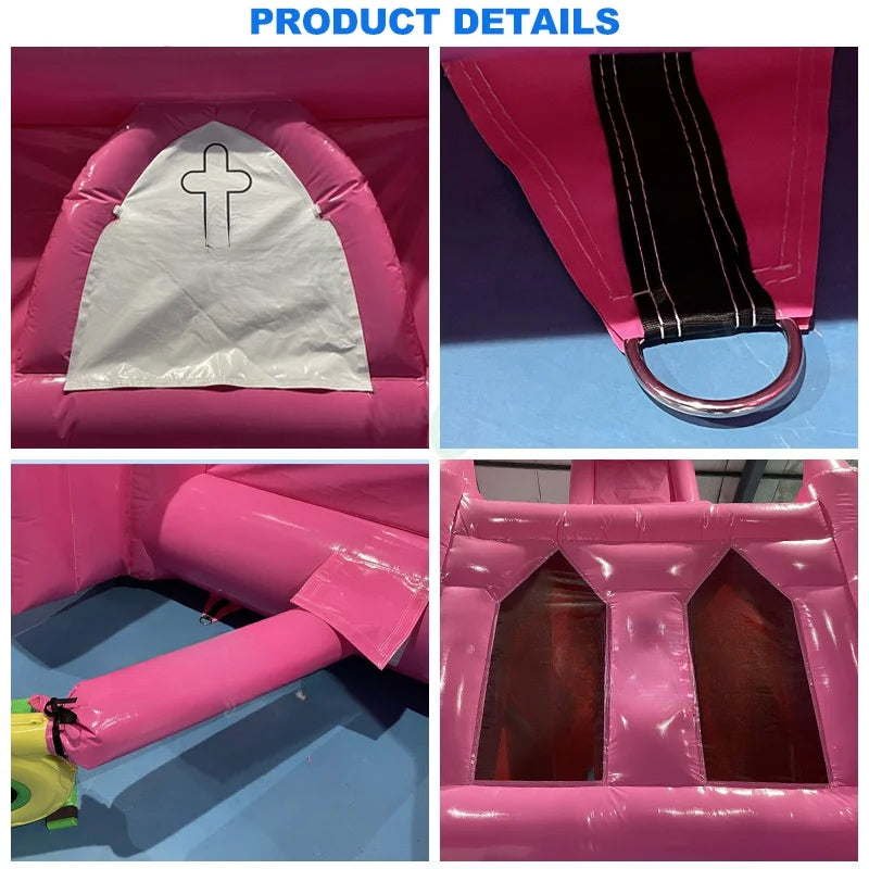 Inflatable Pink Church Tent for Outdoor Weddings and Events