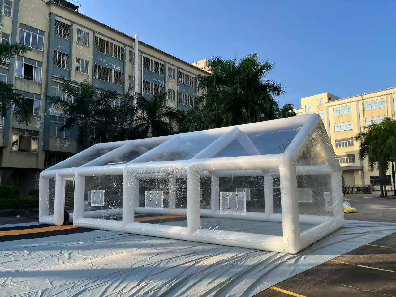 Custom PVC Tarpaulin Inflatable Swimming Pool Enclosure Waterproof Cover