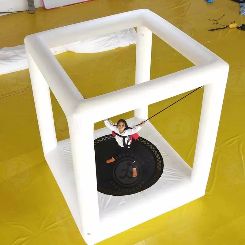Commercial Bungee Trampoline Inflatable Gaming Bounce Harness Setup