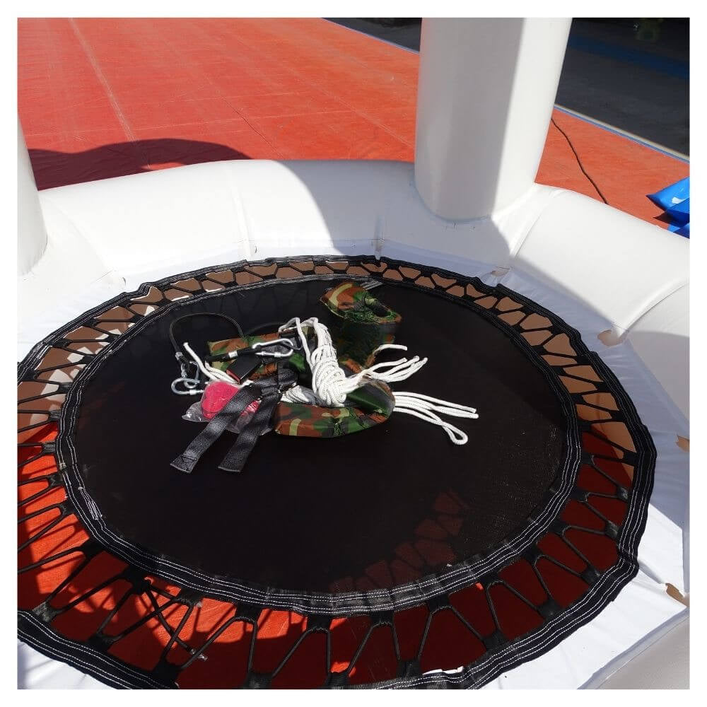 Inflatable Bungee Jump Commercial Trampoline