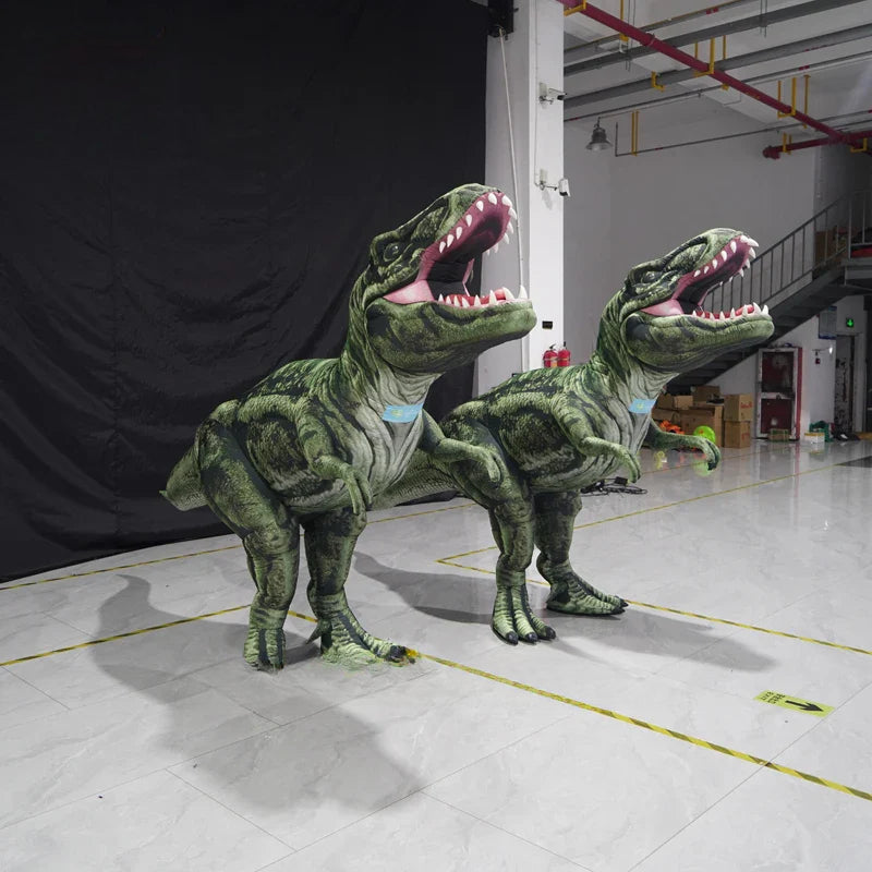 Costume gonflable de dinosaure de dessin animé pour adulte