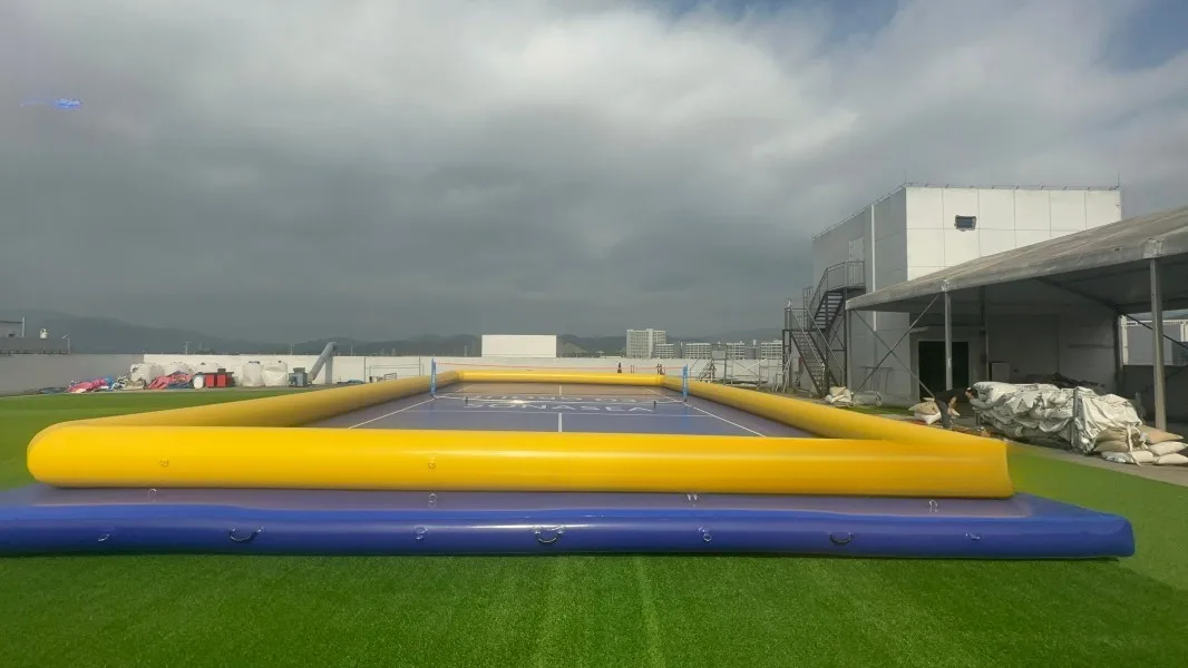 Floating Safe Inflatable Pickleball Court 49 FT x 25 FT
