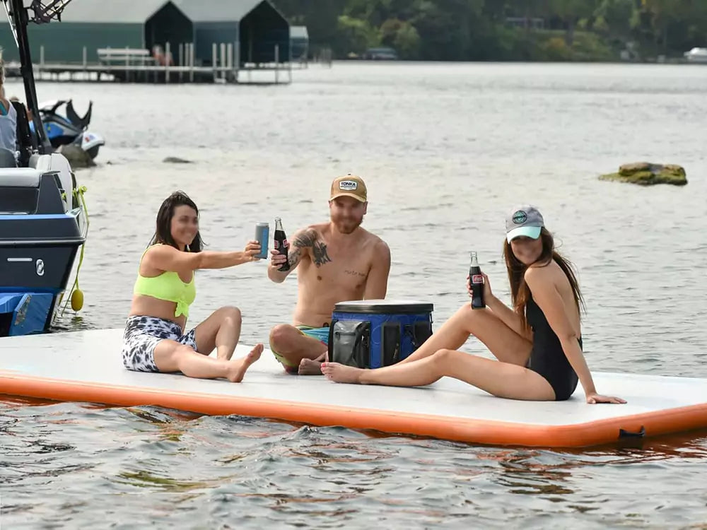 Inflatable Yacht Platform with Drop Stitch for Stability