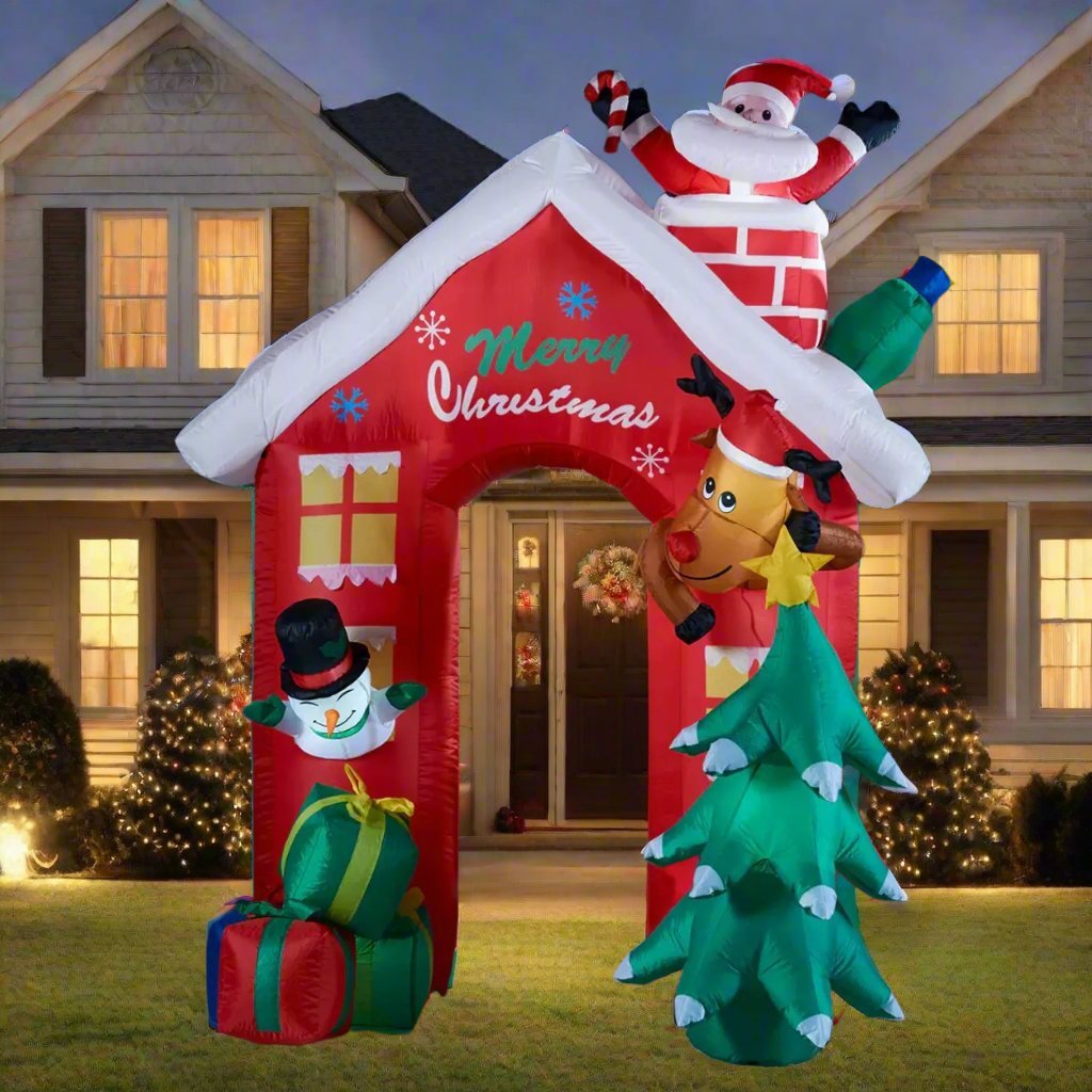 Large Inflatable Christmas Tree Arch (2.4x3m)
