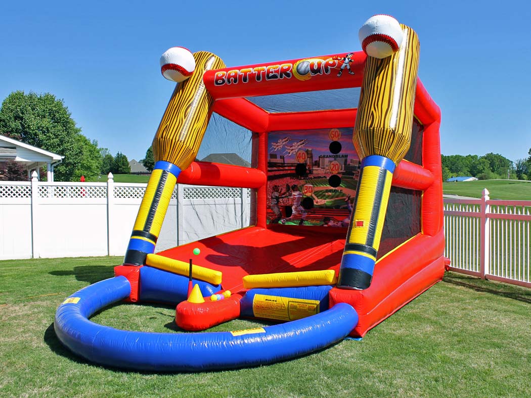 Inflatable Baseball Batting Cage Game for Kids