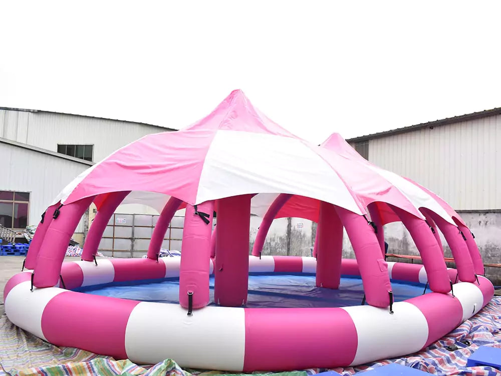 Inflatable Pool with Roof for Fun