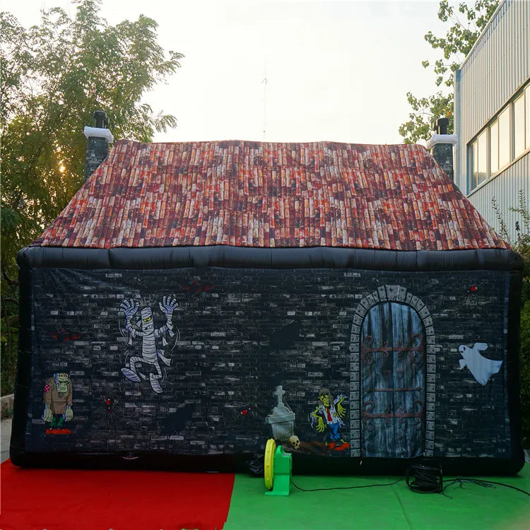 Halloween Cottage Inflatable Haunted House Tent