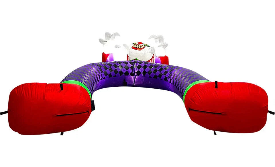 Inflatable Halloween Clown Archway with LED Lights