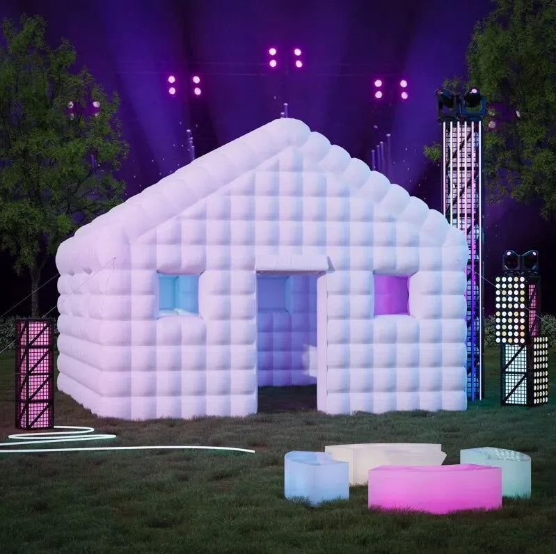 16x20x12ft White Inflatable Nightclub Tent Outdoor for Disco Party