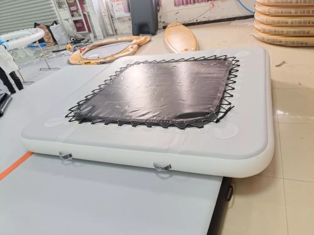 8 Fuß aufblasbare schwimmende Plattform mit Netz und Getränkehalter