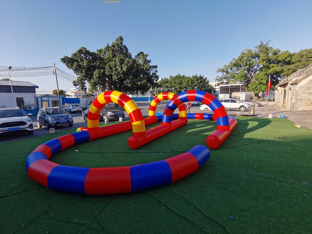 Commercial Inflatable Bumper Car Race Track Activity