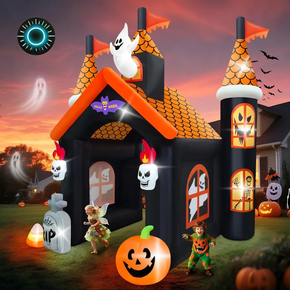 Inflatable Haunted Ghost Tunnel Yard Décor with LED