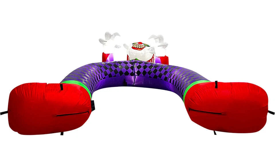 Inflatable Halloween Clown Archway with LED Lights