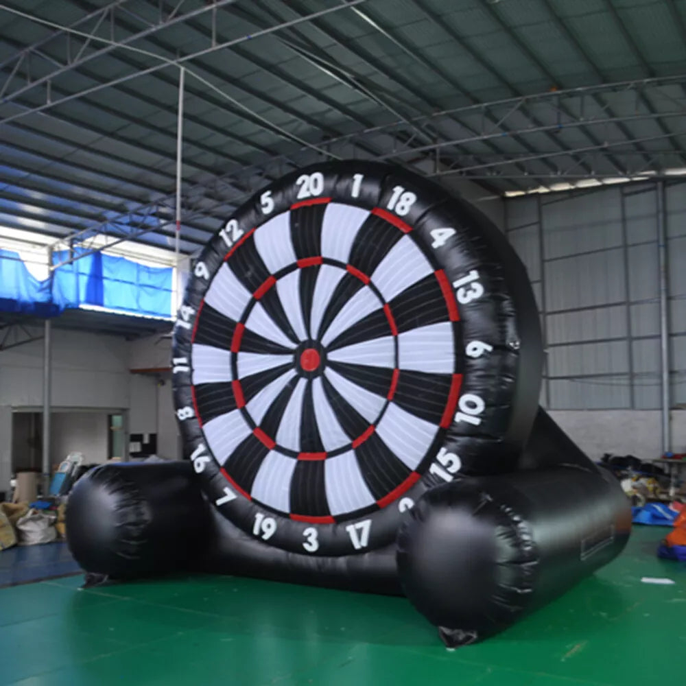 Inflatable Football Dart Board Kick Game with Balls