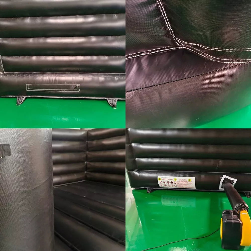 Castillo Inflable Negro para Fiestas Oscuras de Boda