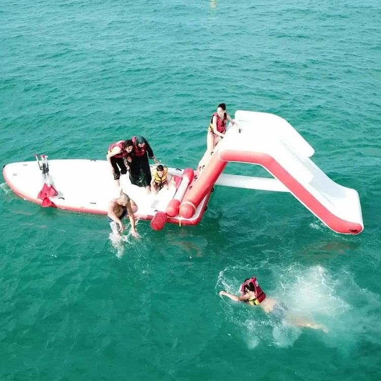 Inflatable Water Slide for SUP Boards or Platforms