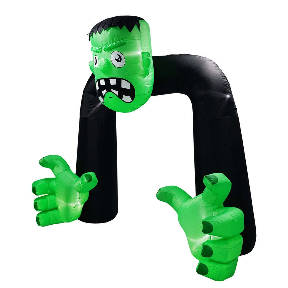 Halloween Inflatable Frankenstein Archway with LED Lights